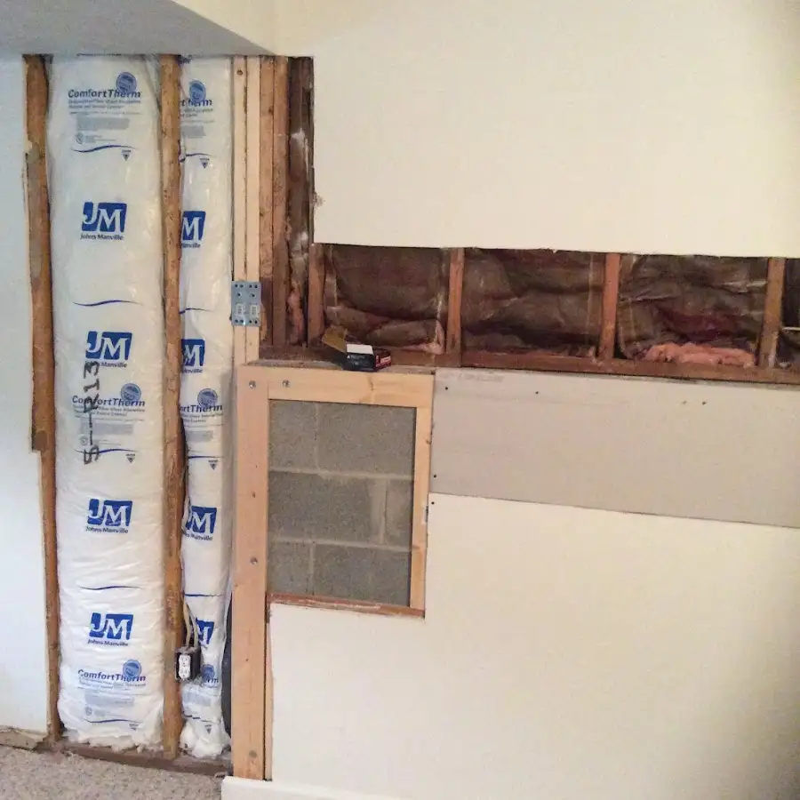 Wall insulation replacement during Contents Cleaning & Restoration in Wellington